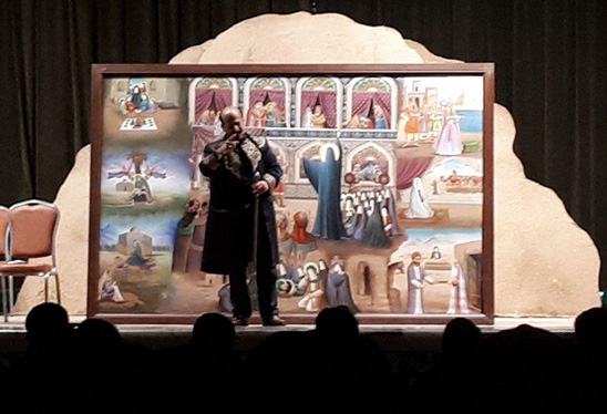 پردهخوانی زندگی هفت بانوی بزرگ الهی در حرم مطهر رضوی