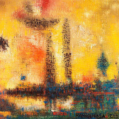 مجموعه ای از آثار انتزاعی فخرالنساء زید