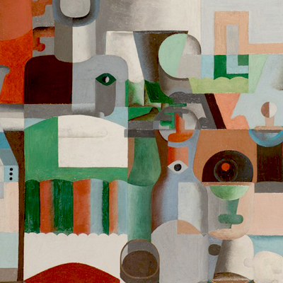 تابلوی طبیعت بی جان با چشم های زیاد اثر لوکر بوزیه