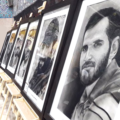 حرم حضرت زینب(س) میزبان پرتره شهدا