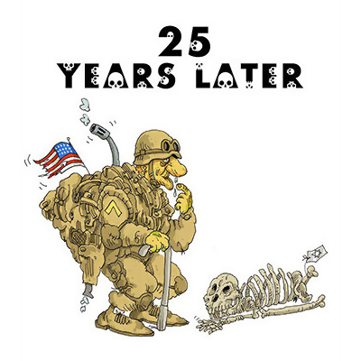 واکنش یک کاریکاتوریست به رجزخوانیهای آمریکا