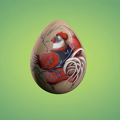 تصویر سازی بر روی تخم مرغ - افروز و آرزو قلی‌زاده