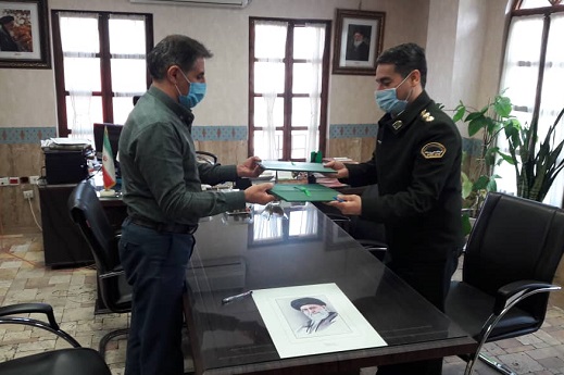 انعقاد تفاهمنامه همکاری بین حوزه هنری و نیروی انتظامی استان گلستان